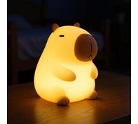 Live SoGOOD Joey Baby Night Light with 7 Touch Colours, USB-C Charging, Timer Function, Soft Silicone, Bedside Lamp for Children's Room Gift Comfort Night