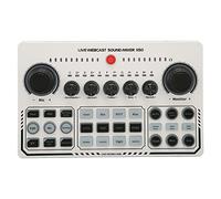 Live Sound Card,12 Warm Up Sound Effects One Touch Mute USB External Sound Card,Mixer Sound Card for Podcast Streaming Recording Gaming PC Phone