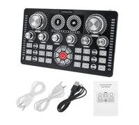 Live Sound Card Audio Mixer USB External Broadcast Sound Card For Mobile Phone Computer 48V Phantom Audio Mixer Dj Equipment