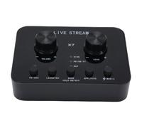 Live Sound Card, External Live Sound Card Voice Changer with Multiple Effects for Laptop Recording Voice Chatting Streaming