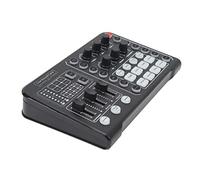 Live Sound Card Mixer, Professional Blocking Noise USB Charging Live Effects 6 Modes Delay Live Streaming Sound Card for Music Recording for Mobile Phone