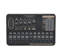 Live Sound Card, Smart Noise Reduction Audio Mixer Board, Voice Changer with Multiple Sound Effects 5 Scene Modes, for Video Recording Broadcasting Live Streaming
