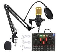 Live Sound Card, V8S Sound Effects Card with 16 Dj Mixer Effects,16 Live Sound Effects,8 Fun Modes, Portable Computer USB External Karaoke Audio Sound Board, Stereo Audio Mixer for Streaming Broadcast