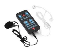 Live Sound Card Voice Changer,Handheld Sound Card Mini Voice Changer Device 8 Fixed Sound Effects Plug and Play,Gaming Recording,for Mobile Phone Computer
