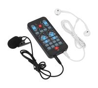 Live Sound Card Voice Changing, 8 Fixed Sound Effects Portable Mini Voice Changer Device Male Female Voice Sound Card for Live Streaming, Broadcasting, Chat, Games, DJ, Singing