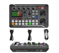 Live Sound Card with DJ Mixer Effects & Voice Changer, Voice Changer Sound Board for Xbox, Live Sound Card Audio Mixer for Streaming, Podcasting, Gaming (F998 Sound Card)
