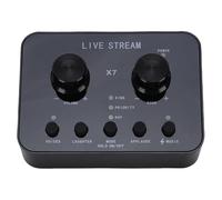 Live Sound Card with Multiple Sound Effects External Live Sound Card Voice Changer for Laptop Voice Recording Voice Chatting Live Streaming