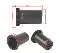 Live Speaker Guide Tube, Reverse Port Design for Enhanced Bass, ABS Plastic, Open Hole 53mm/70mm/85mm/100mm, Black