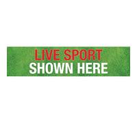 Live Sport Banner 600x2500mm Printed Advertising Design Sign Display