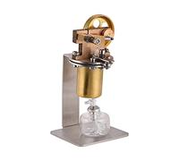 Live Steam Engine Model Single Cylinder Stirling Copper Educational Toy for Experiment Fully Assembled Metal Interesting Learning Tool Children