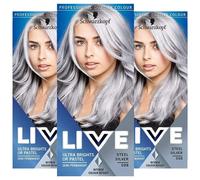 LIVE Steel Silver Semi-Permanent Hair Dye, Ultra Brights 098