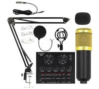 Live Streaming Equipment - Professional Broadcast Kit, Adjustable Microphone Stand, Clear Audio Recording | Good Audio Performance, Easy Setup, Studio Equipment for Presenters, Singers, Podc
