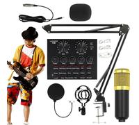 Live Streaming Kit Live Streaming Sound Card Set, Microphone Stand
