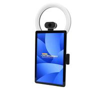 Live Streaming Machine, 16+256G Live Broadcasting Device with Fill Light Desktop Screen Projection Clear Image 1920 X1080 FHD (UK Plug)