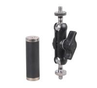 Live Streaming Made Easy Metal 1/4" Female Thread Tube Extension Holder for Action Cameras, Phones, and Microphones Mic Mount Stock