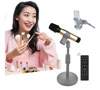Live Streaming Sound Card Microphone with Wireless Remote Control Supports K Song Reverb Effect Voice Change Processing Chip Intelligent Noise Reduction Real- Ear Return Compatible with Mobile Phone