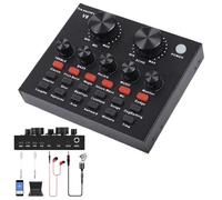 Live Streaming Sound Card,V8 Sound Card | Professional Streaming Sound Board | Sound Card Audio Interface Sound Card Live Karaoke Sound Card for Live Streaming