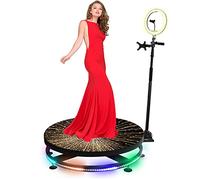 Live Streaming Spin Booth, 360 Photo Booth Machine for Parties, APP Remote Control,with Ring Light Selfie Holder,Automatic Slow Motion for Weddings, Raise Your Fame Wuzeenyi(Flight Case,31.5in)