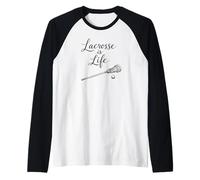 Live The Lax Funny Lacrosse Player Lax Bro Game Gift Raglan Baseball Tee