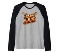 Live The Lax Funny Lacrosse Player Lax Bro Game Gift Raglan Baseball Tee