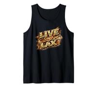 Live the Lax Funny Lacrosse Player Lax Bro Game Gift Tank Top