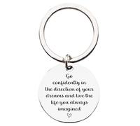 Live The Life You Always Imagined Keyring Keychain - Leaving Gift Retirement Gift University Keyring Travelling Gift Adventure Gift New Job Gift Bravery Courage Keyring