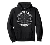 Live To Inspire Pi Saying Math Saying Inspirational Math Pullover Hoodie