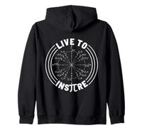 Live To Inspire Pi Saying Math Saying Inspirational Math Zip Hoodie