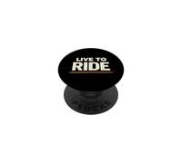 Live to Ride Minimalist Motorcycle Typography PopSockets Adhesive PopGrip