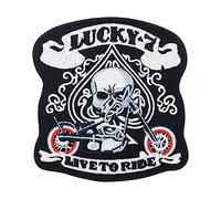 Live to Ride Motorcycle with Skull Iron-On Patch for Leather Jackets | Iron on Patches, Patch, Embroidery Patch, Ironable Patch, Badges Finally Home