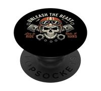 Live To Ride, Ride It Hard Vintage Motorcycle Motorbike PopSockets Adhesive PopGrip