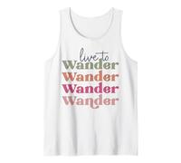 Live to Wander Retro Vintage Men Women Kids Boys Girls Tank Top