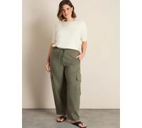Live Unlimited London Cotton Rich Puff Sleeve Jumper with Wool Cream