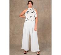 Live Unlimited London Crepe Tailored Trousers Ivory