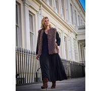 Live Unlimited London Faux Shearling Gilet Medium Brown