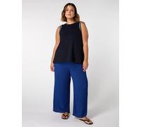 Live Unlimited London female Drawstring Wide Leg Trousers - 20REG - Navy, Black,Navy,Brown