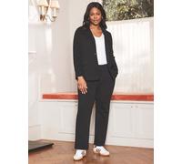 Live Unlimited London female Jersey Straight Leg Trousers - 18REG - Black, Black