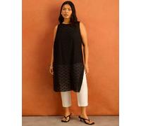 Live Unlimited London Textured Tunic Black