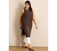 Live Unlimited London Textured Tunic Brown
