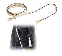 Live Up Full Grain Genuine Leather Adjustable Replacement Strap for Cross Body Bag Purse, 43-61 Inches(Beige)