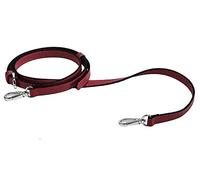 Live Up Full Grain Genuine Leather Adjustable Replacement Strap for Cross Body Bag Purse, 43-62 Inches(Wine-Sliver Lock)