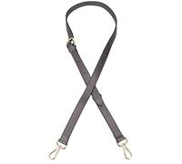 Live Up Full Grain Leather Adjustable Replacement Cross Body Purse Shoulder Strap Handbag Bag Wallet, 2/3” Wide(Silver Gray), Silver Gray, 2/3" x43"-51"(WxL)