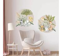 Live Vida Baby Safari Circle Wall Sticker 2 pcs