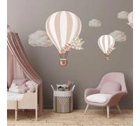 Live Vida Floral Hot Air Balloon Wall Stickers