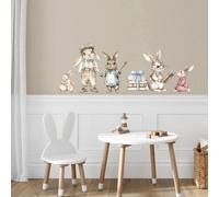 Live Vida Rabbit Wall Sticker Set - Blue