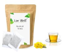 Live Well Supplements™ Mullein Leaf Herbal Tea Bags For Lungs, Respiratory Support and Mucous Membranes (25 Tea Bags) 50-75 Cups