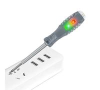 Live Wire Detector - Double-Light Measuring Electric Pen Screwdriver | Electric Non-touch Voltage Tester Pen | Electrical Current Power Live Wire Electrician Tester for Ac Dc Circuit Detection