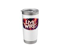 Live Wire Rock and Roll Stainless Steel Insulated Tumbler