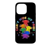 Live With Pride LGBTQ Axolotl Rainbow Gay Lesbian Case for iPhone 14 Pro Max