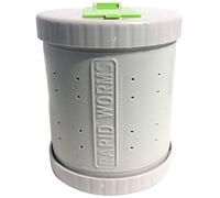 Live Worm & Night Crawler Bait Boxes with Aeration Holes | Belt Clip | Dual-Sided Opening for Easy Access | 360° Rotation | Worm Cutter Included | Fishing Gear | Made in Canada